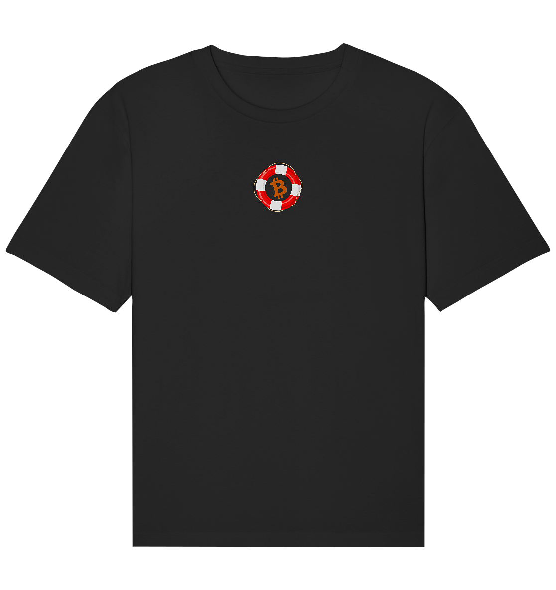 Minimalistisch Rettungsring Bitcoin - Organic Relaxed Shirt