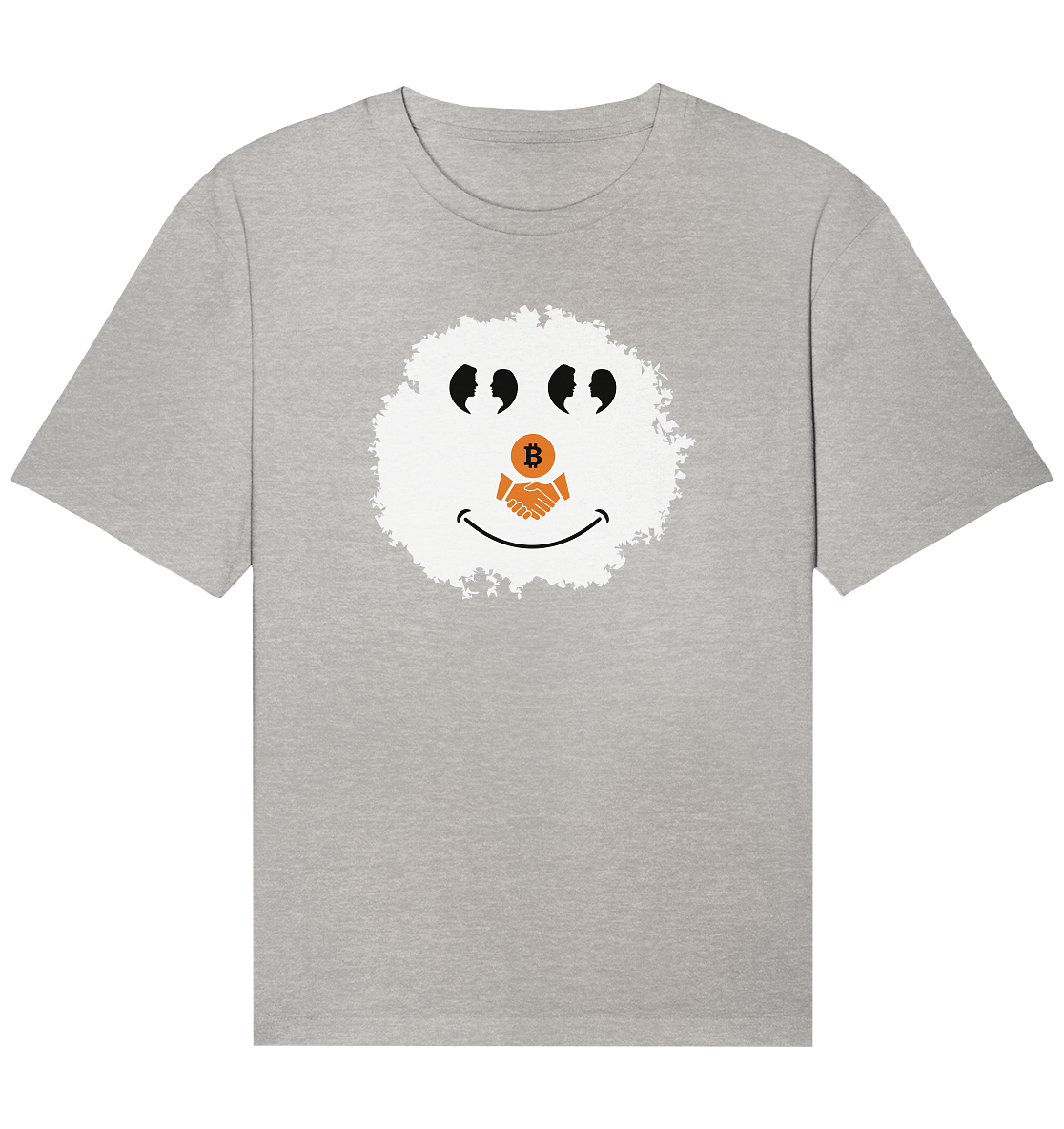 BITCOIN Augen Gespräch handshake SMILEY - Organic Relaxed Shirt