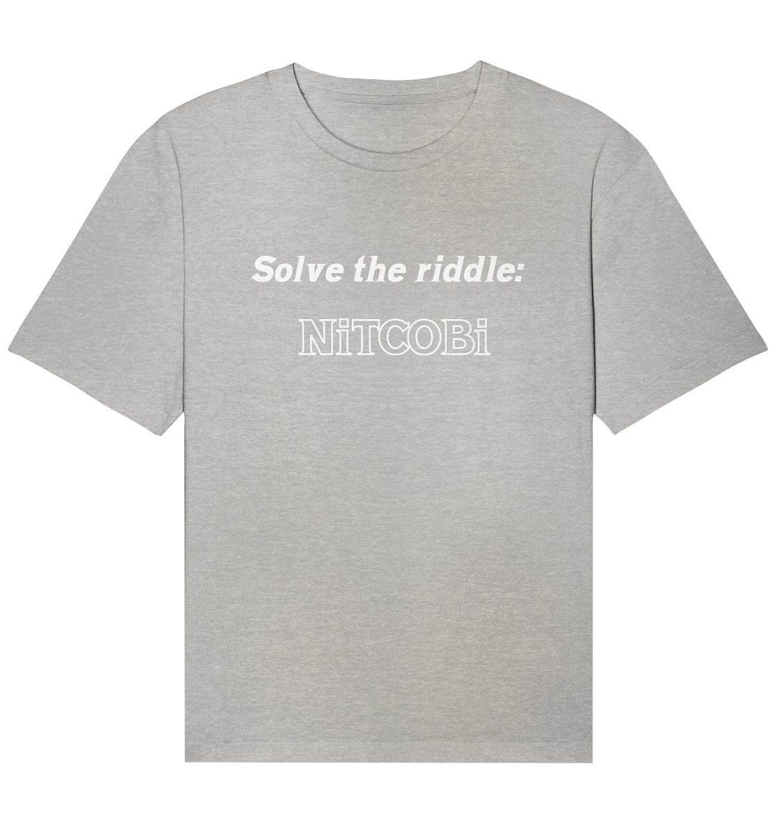 SOLVE THE RIDDLE - NiTCOBi - Organic Relaxed Shirt