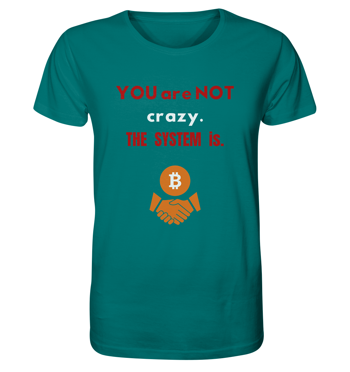 YOU are NOT crazy. THE SYSTEM is. - Organic Shirt