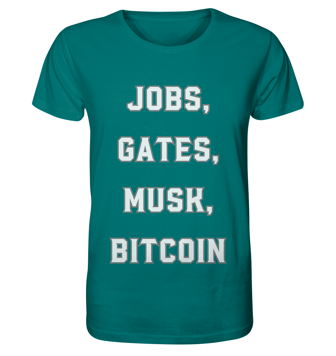 Steve Jobs, Bill Gates, Elon Musk, BITCOIN - Organic Shirt