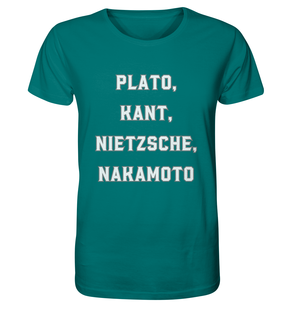 PLATO, KANT, NIETZSCHE, NAKANOTO - Organic Shirt