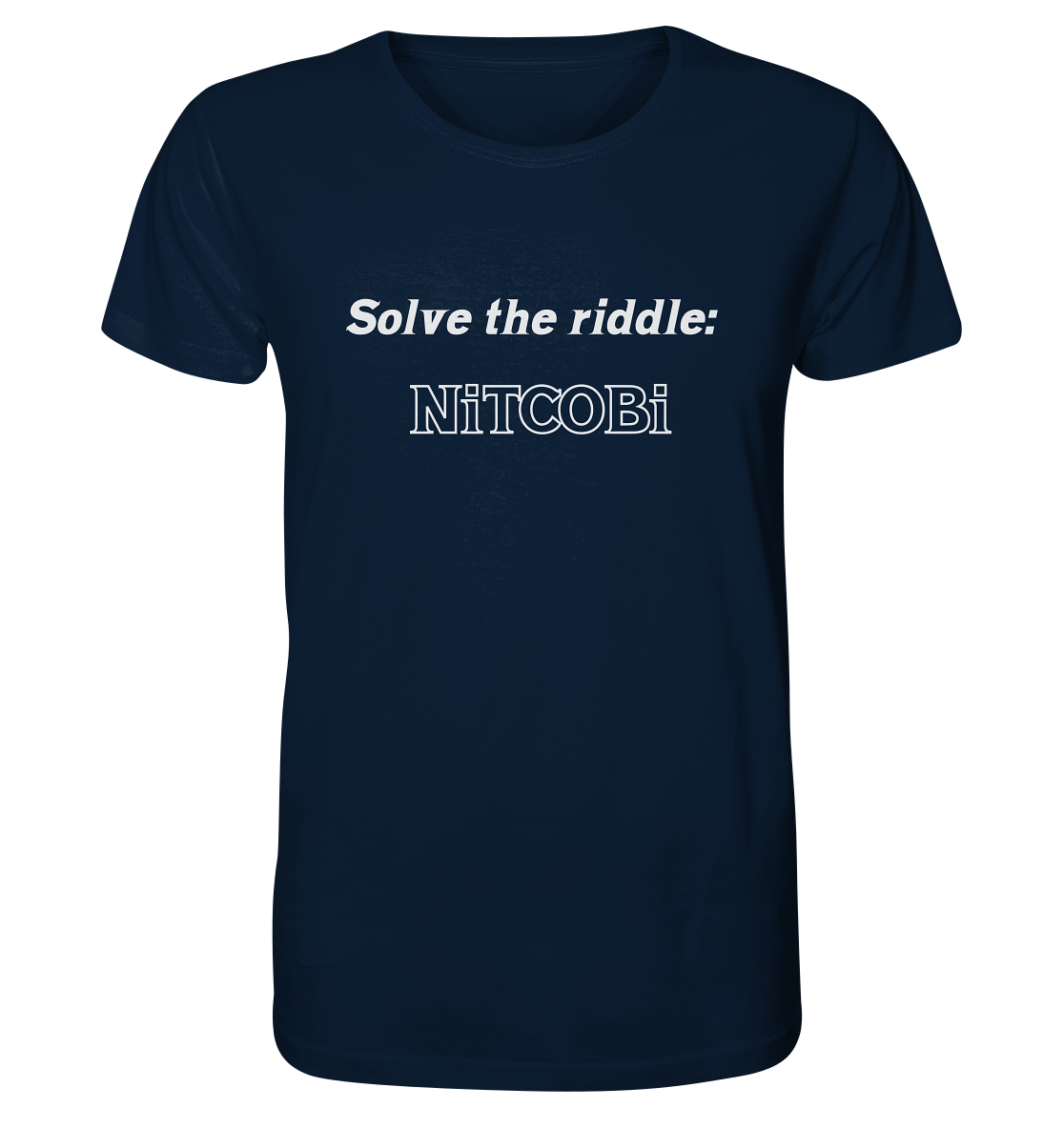 SOLVE THE RIDDLE - NiTCOBi - Organic Shirt