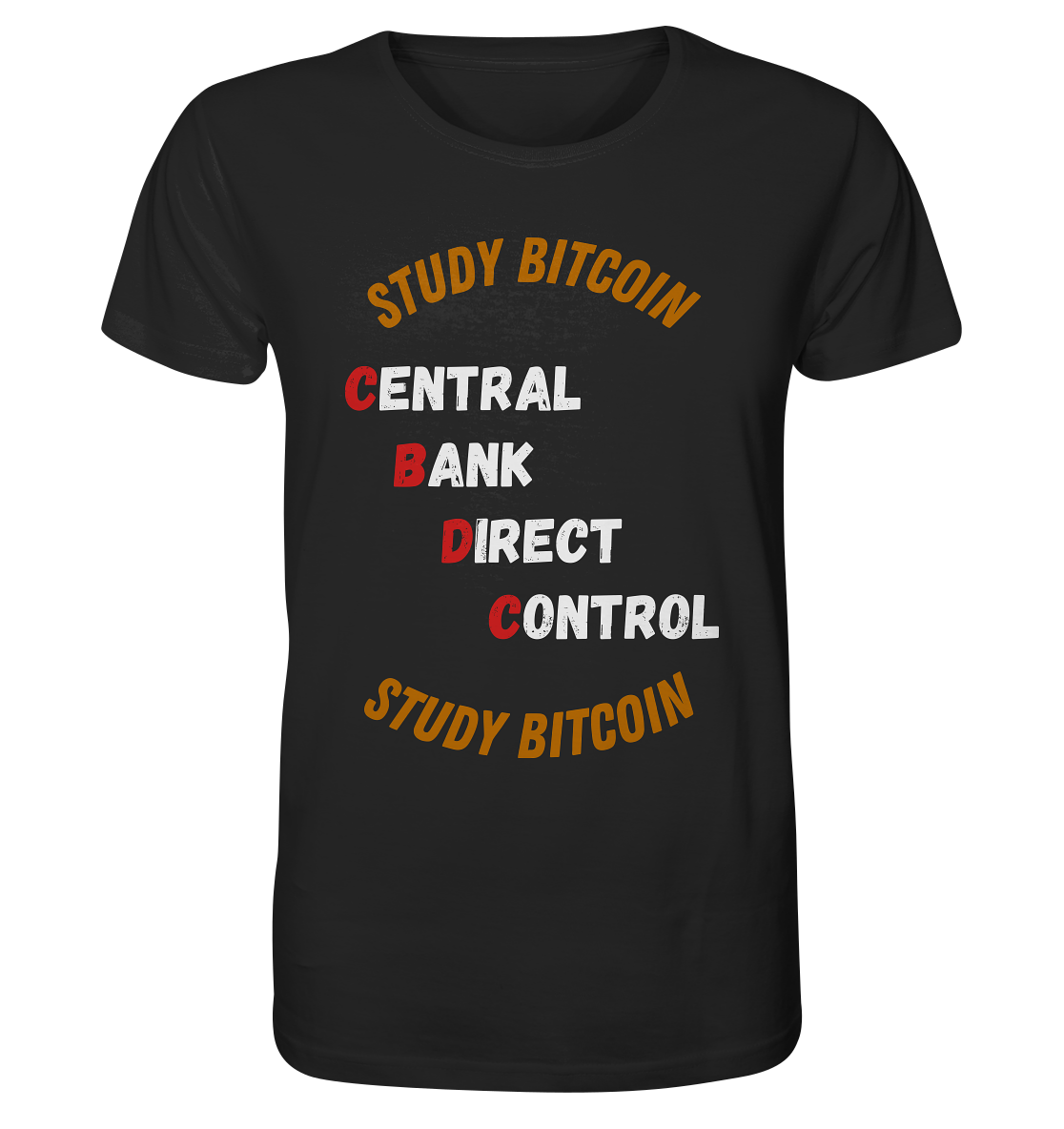 CENTRAL BANK DIRECT CONTROL - STUDY BITCOIN   - Organic Shirt