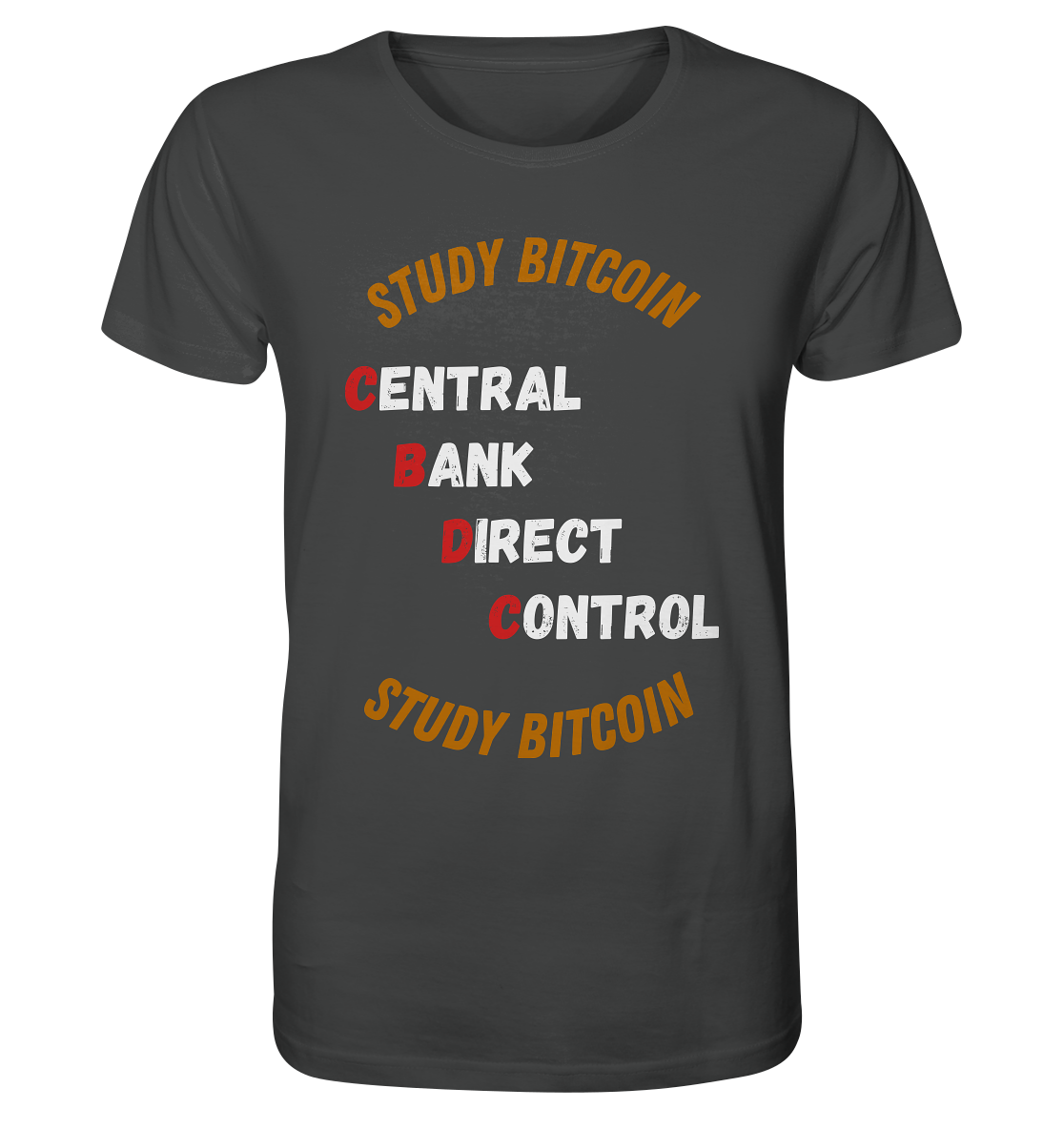 CENTRAL BANK DIRECT CONTROL - STUDY BITCOIN   - Organic Shirt