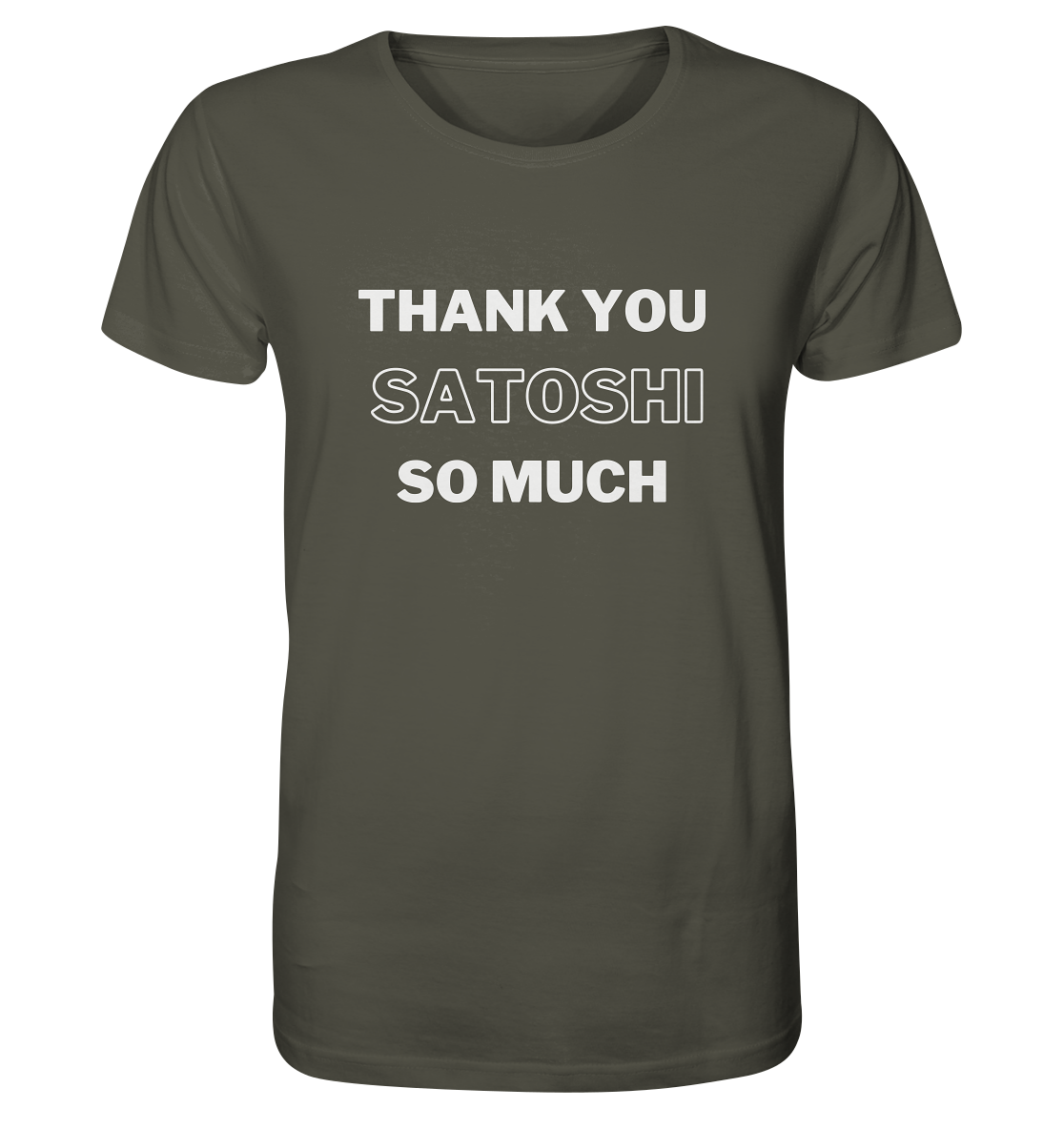 THANK YOU SO MUCH SATOSHI (Version pure white) - Organic Shirt