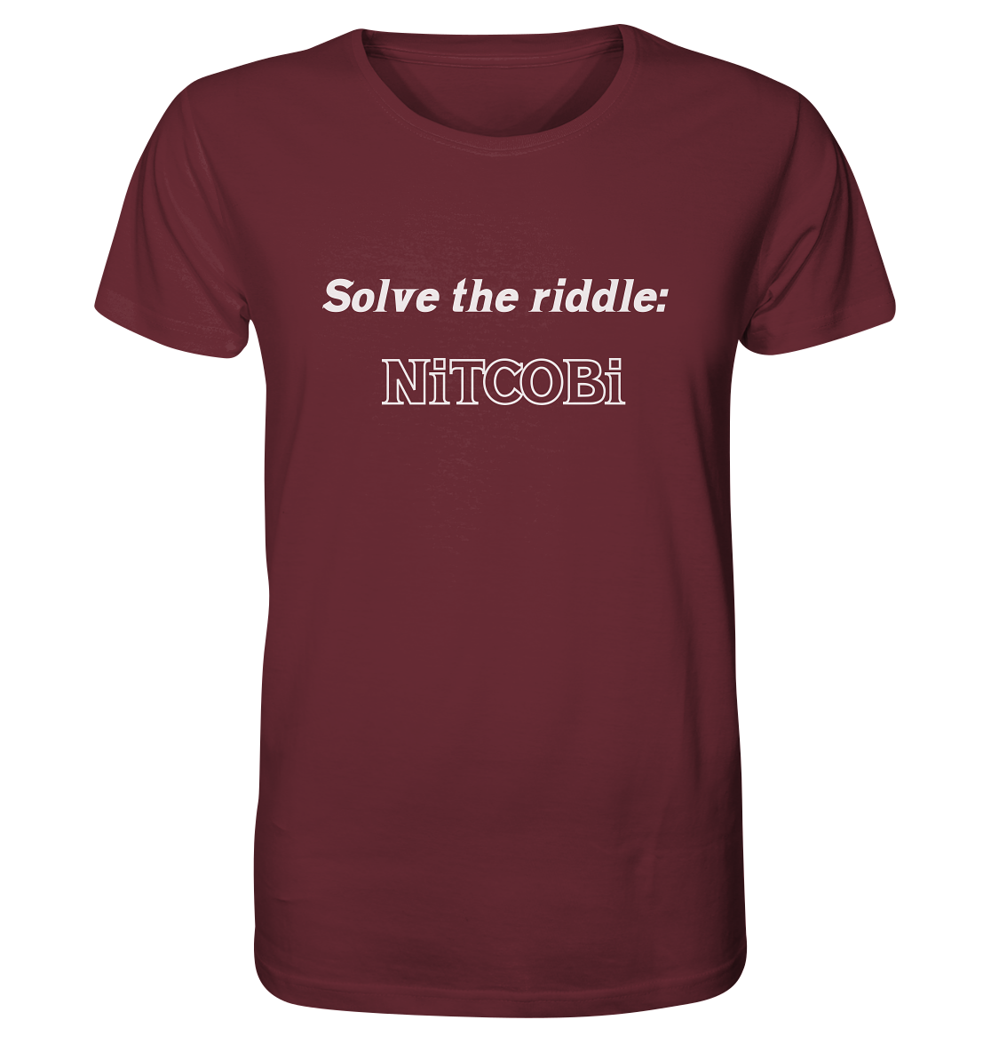 SOLVE THE RIDDLE - NiTCOBi - Organic Shirt