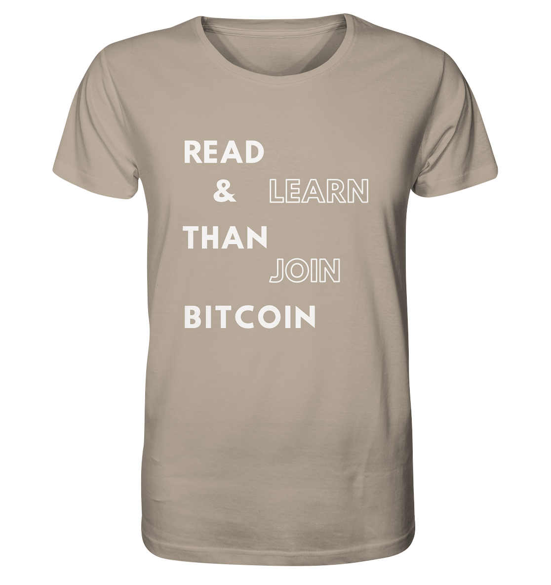 READ & LEARN, THAN JOIN BITCOIN - Organic Shirt