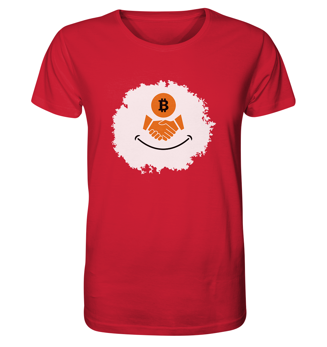 Bitcoin handshake Smiley - Organic Shirt