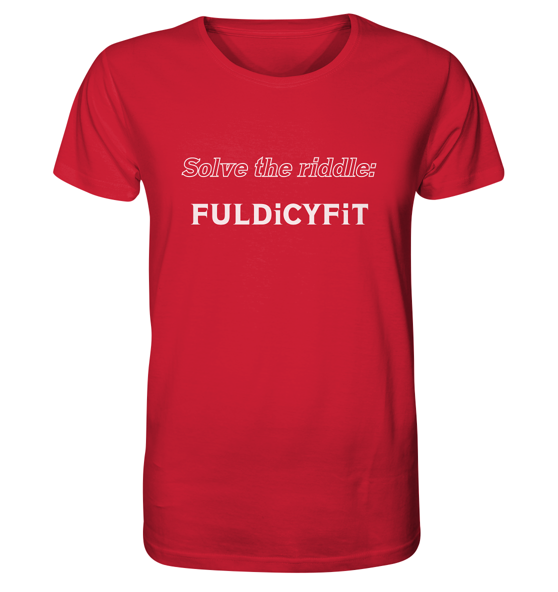 SOLVE THE RIDDLE - FULDiCYFiT - Organic Shirt