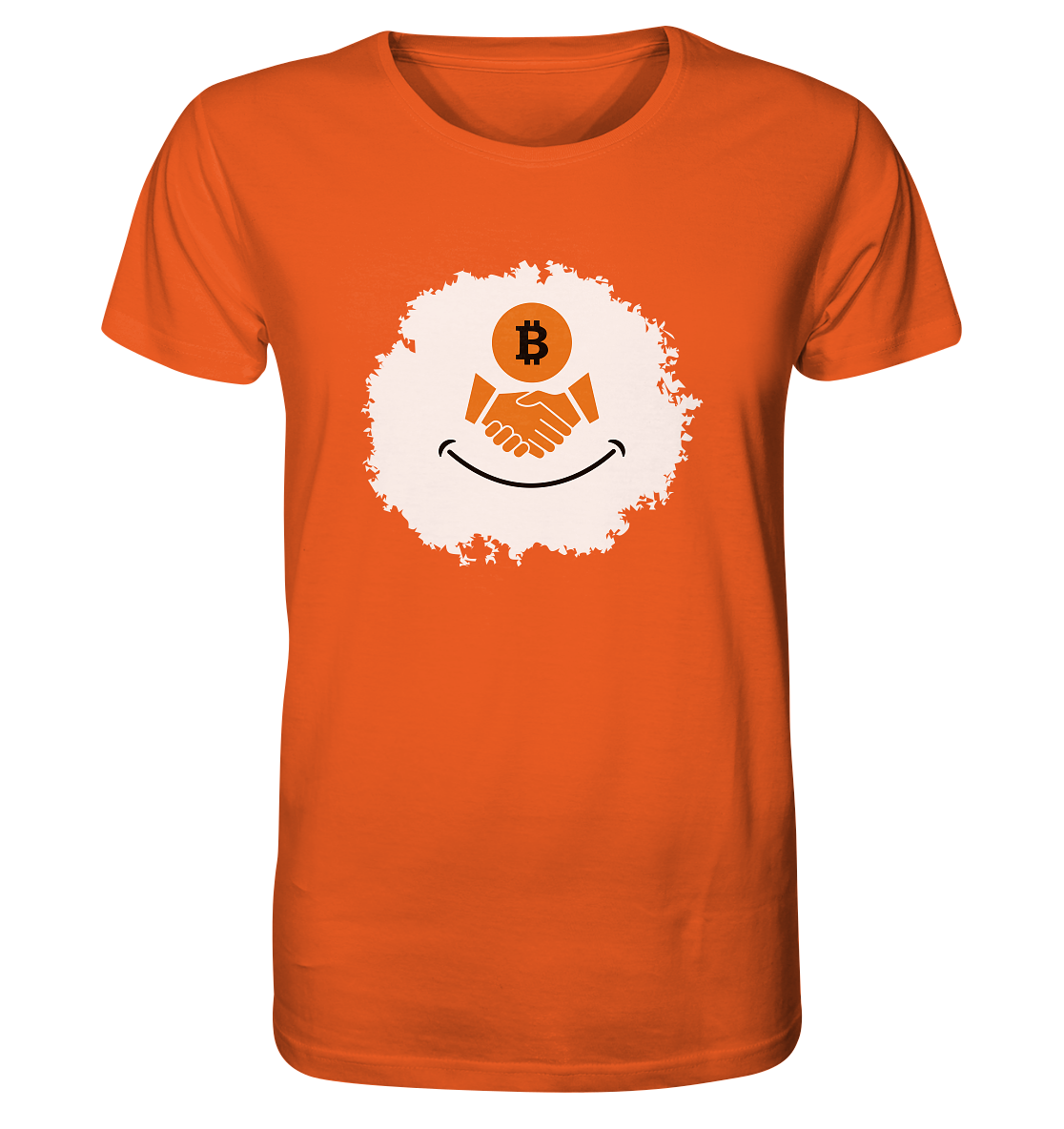 Bitcoin handshake Smiley - Organic Shirt