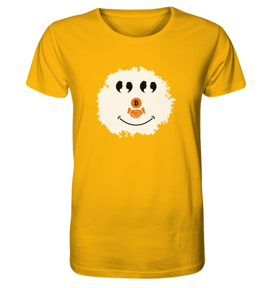 BITCOIN Augen Gespräch handshake SMILEY - Organic Shirt