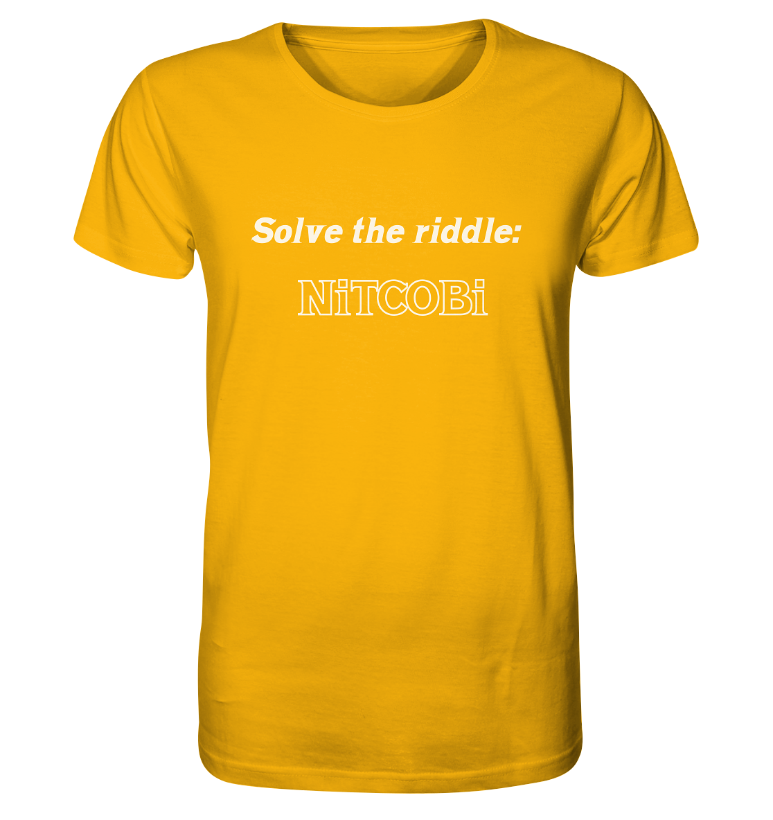 SOLVE THE RIDDLE - NiTCOBi - Organic Shirt