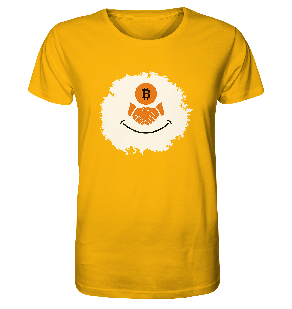 Bitcoin handshake Smiley - Organic Shirt