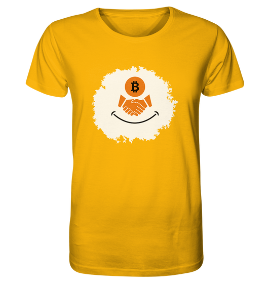 Bitcoin handshake Smiley - Organic Shirt