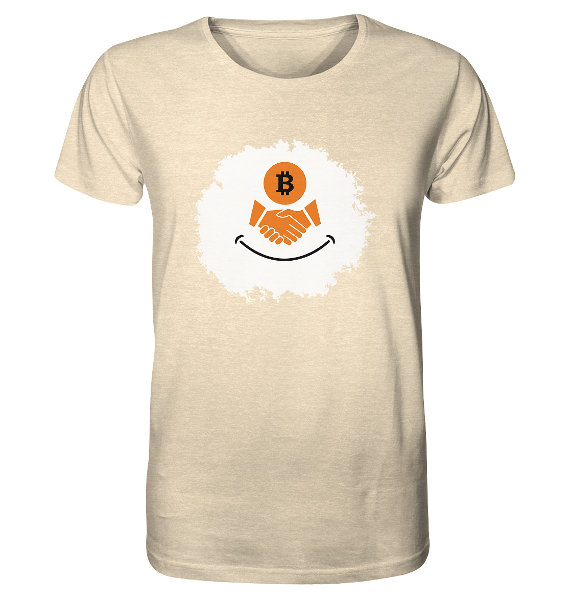 Bitcoin handshake Smiley - Organic Shirt