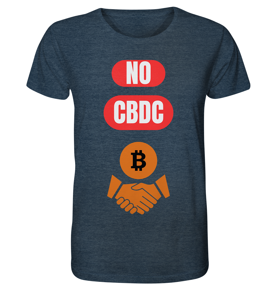 NO CBDC - Organic Shirt (meliert)