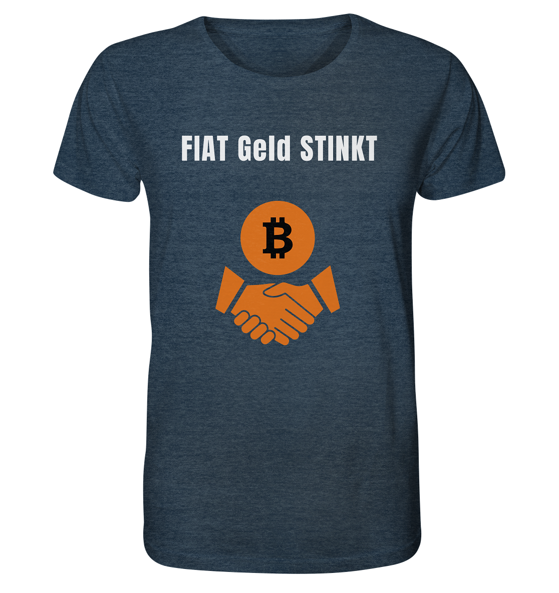 FIAT Geld stinkt - Organic Shirt (meliert)