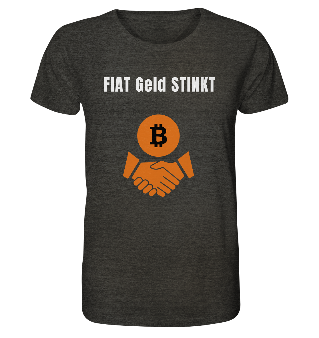 FIAT Geld stinkt - Organic Shirt (meliert)