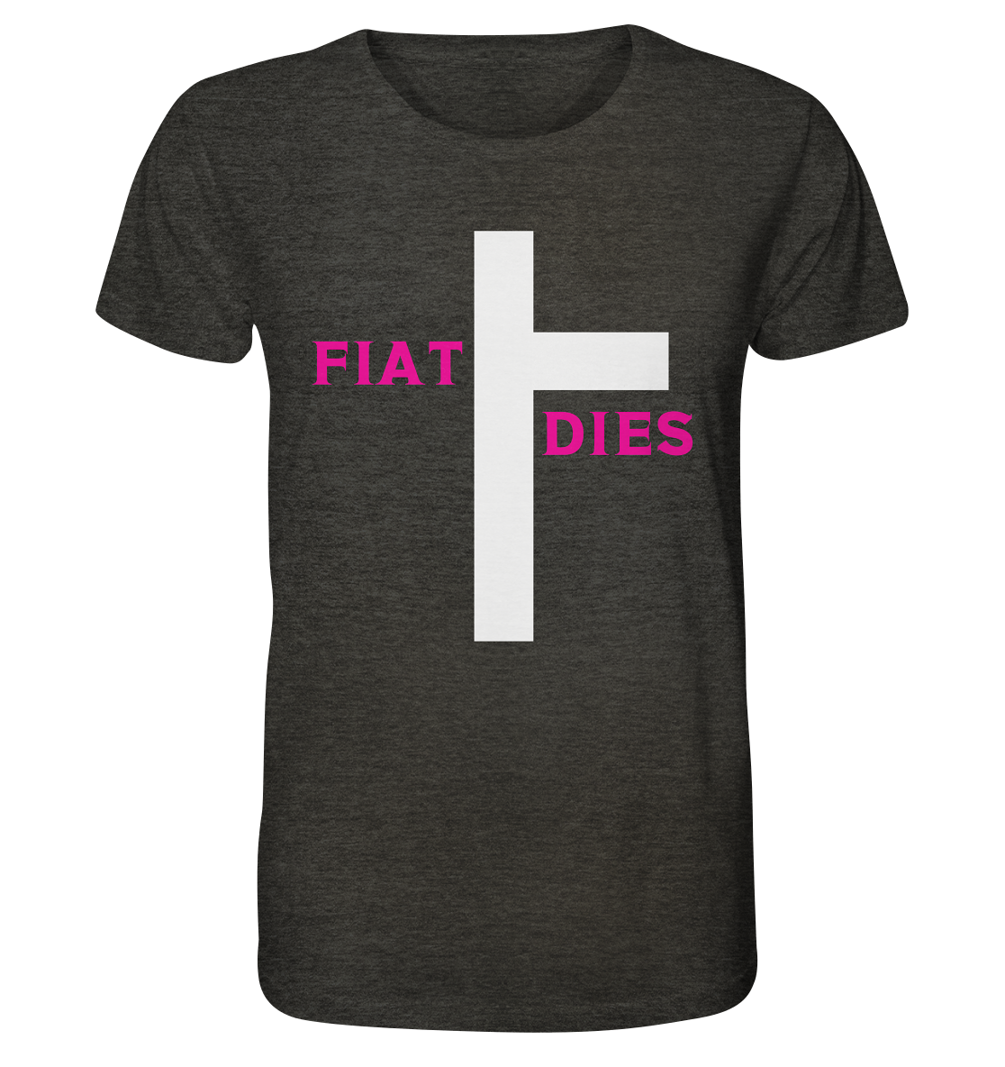 FIAT DIES  - Organic Shirt (meliert)