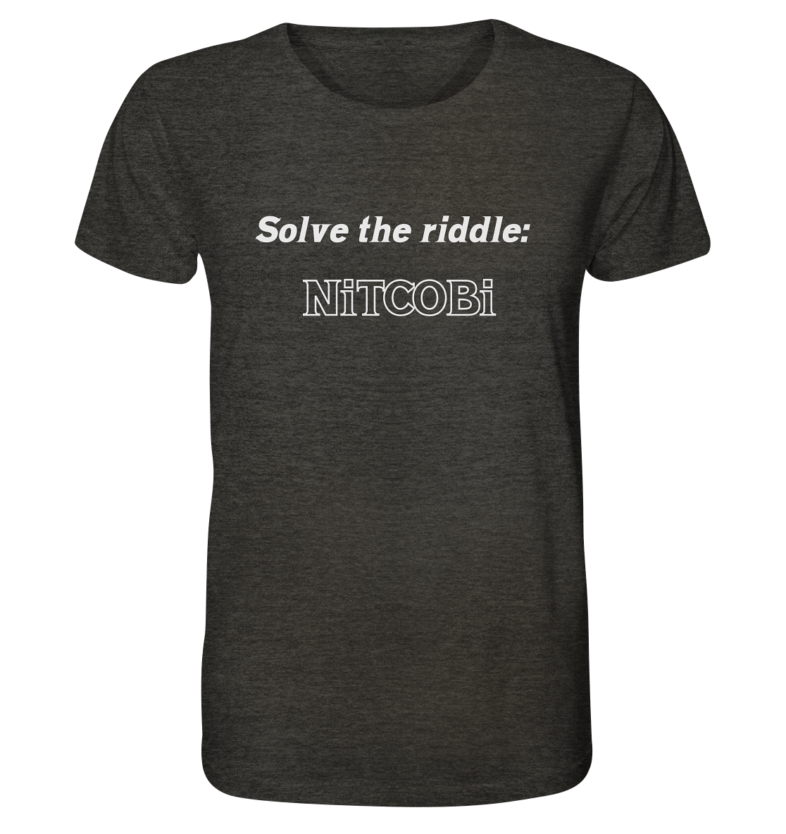 SOLVE THE RIDDLE - NiTCOBi - Organic Shirt (meliert)