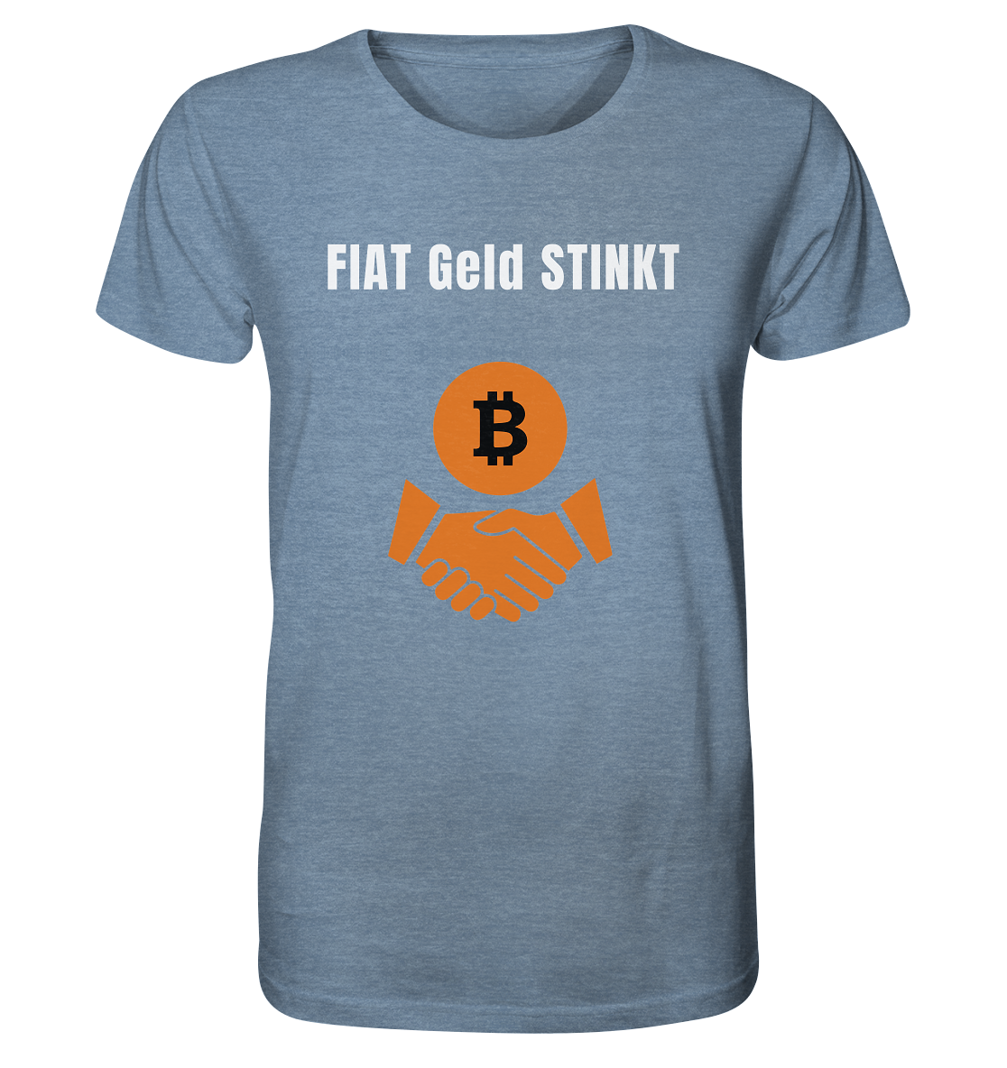 FIAT Geld stinkt - Organic Shirt (meliert)