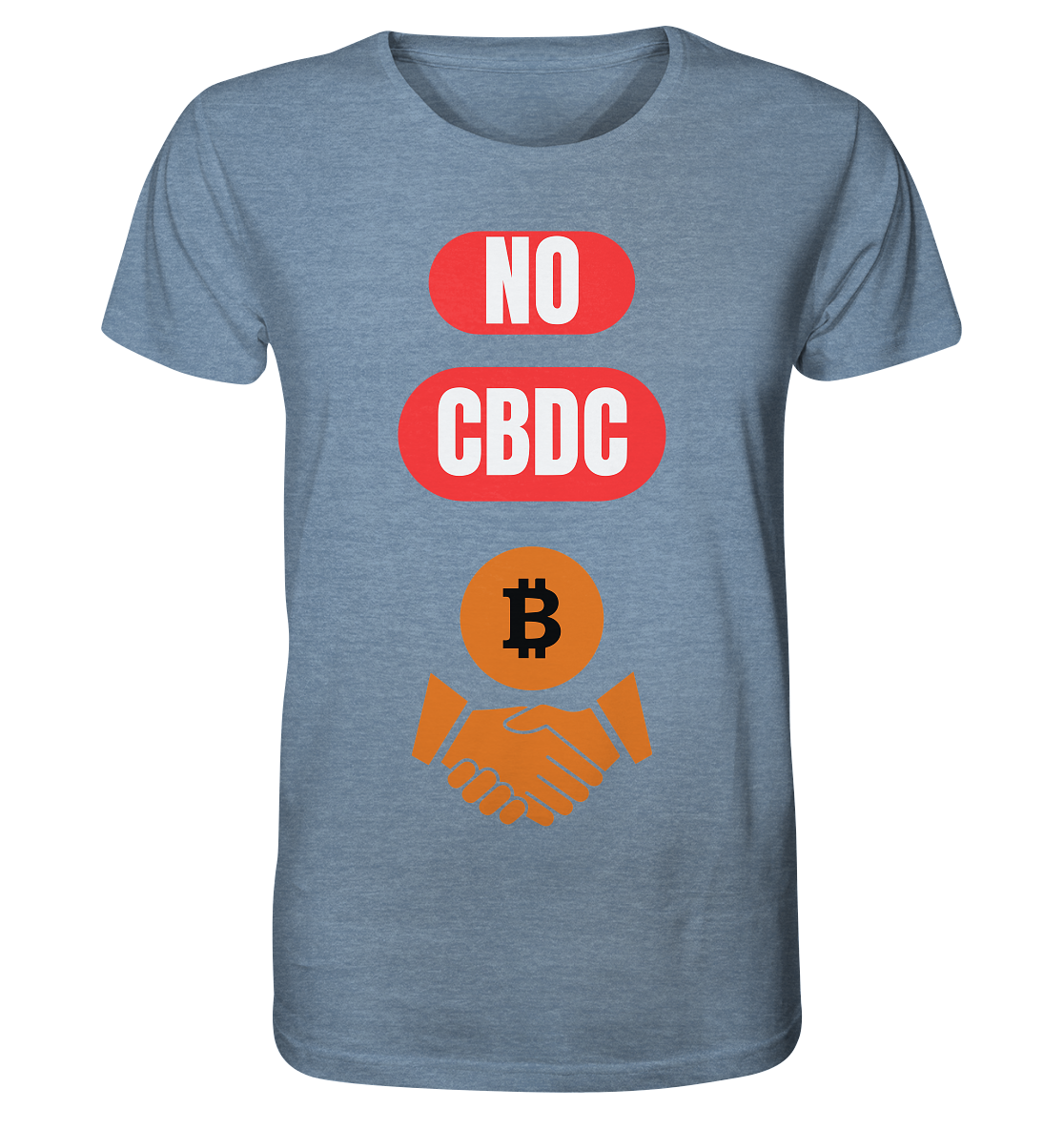 NO CBDC - Organic Shirt (meliert)