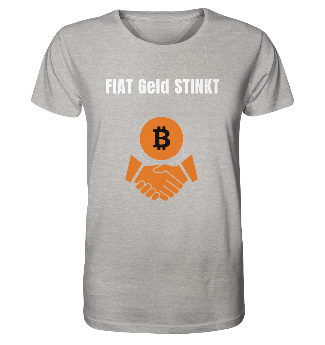 FIAT Geld stinkt - Organic Shirt (meliert)