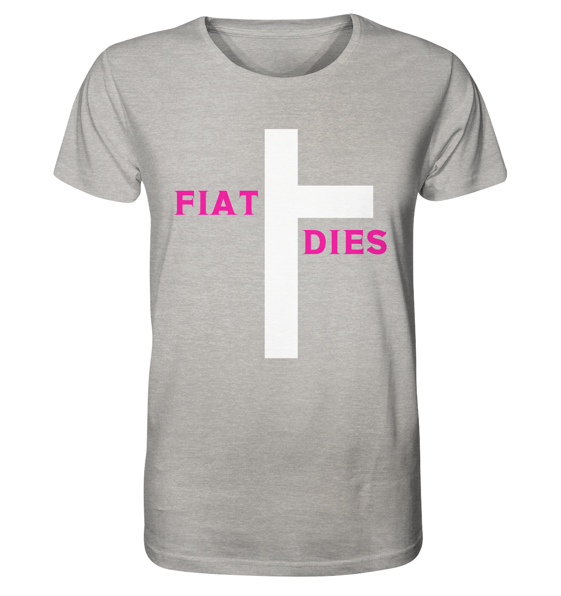 FIAT DIES  - Organic Shirt (meliert)