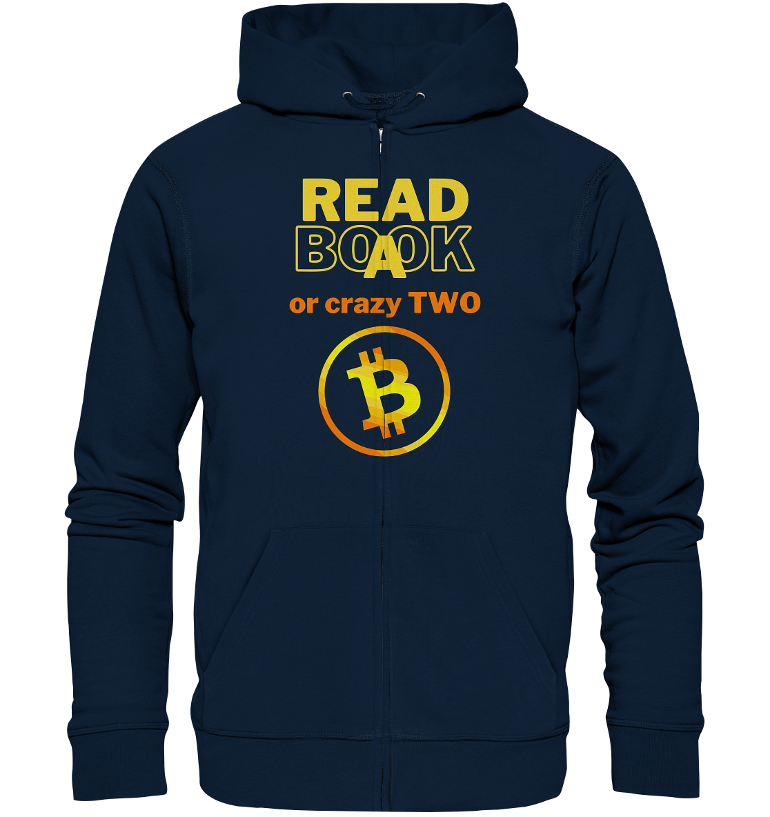 READ A BOOK or CRAZY TWO - (Variante crazy in orange) - Organic Zipper