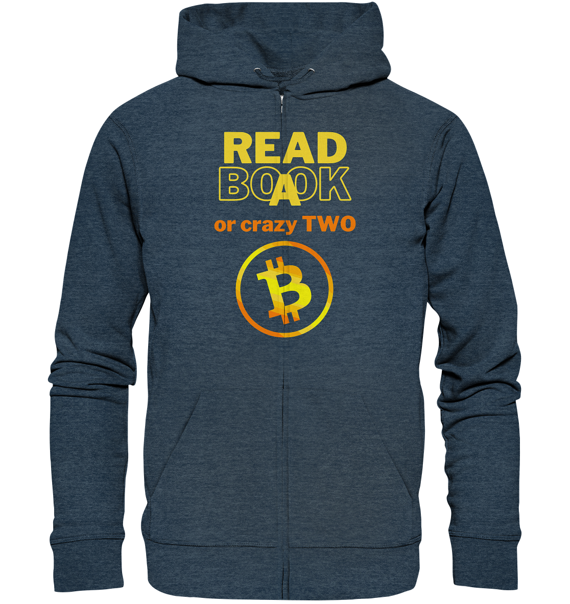 READ A BOOK or CRAZY TWO - (Variante crazy in orange) - Organic Zipper