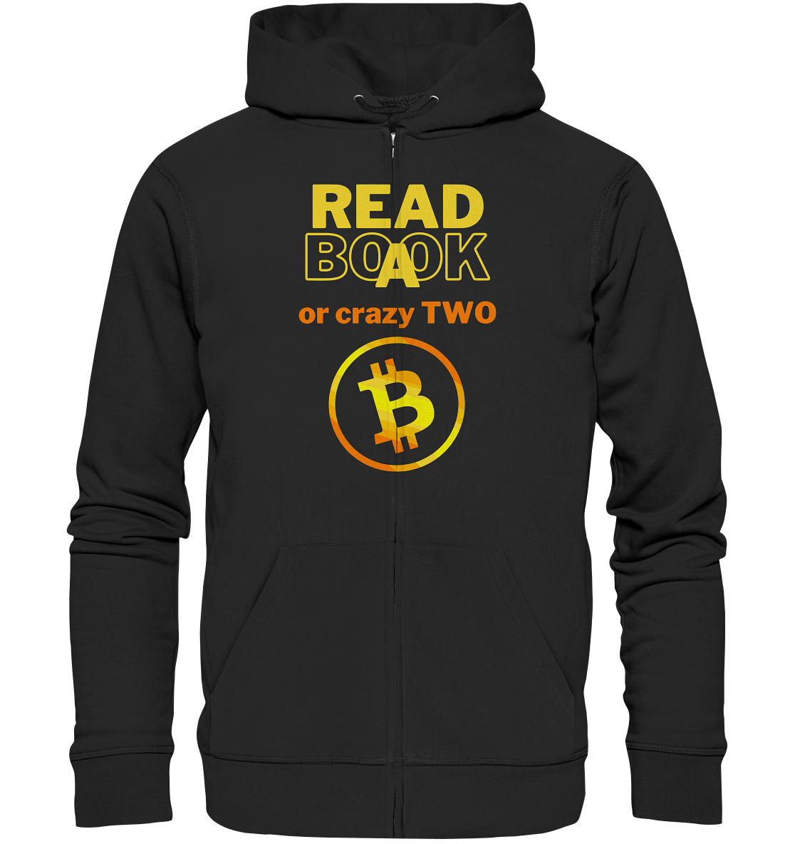 READ A BOOK or CRAZY TWO - (Variante crazy in orange) - Organic Zipper