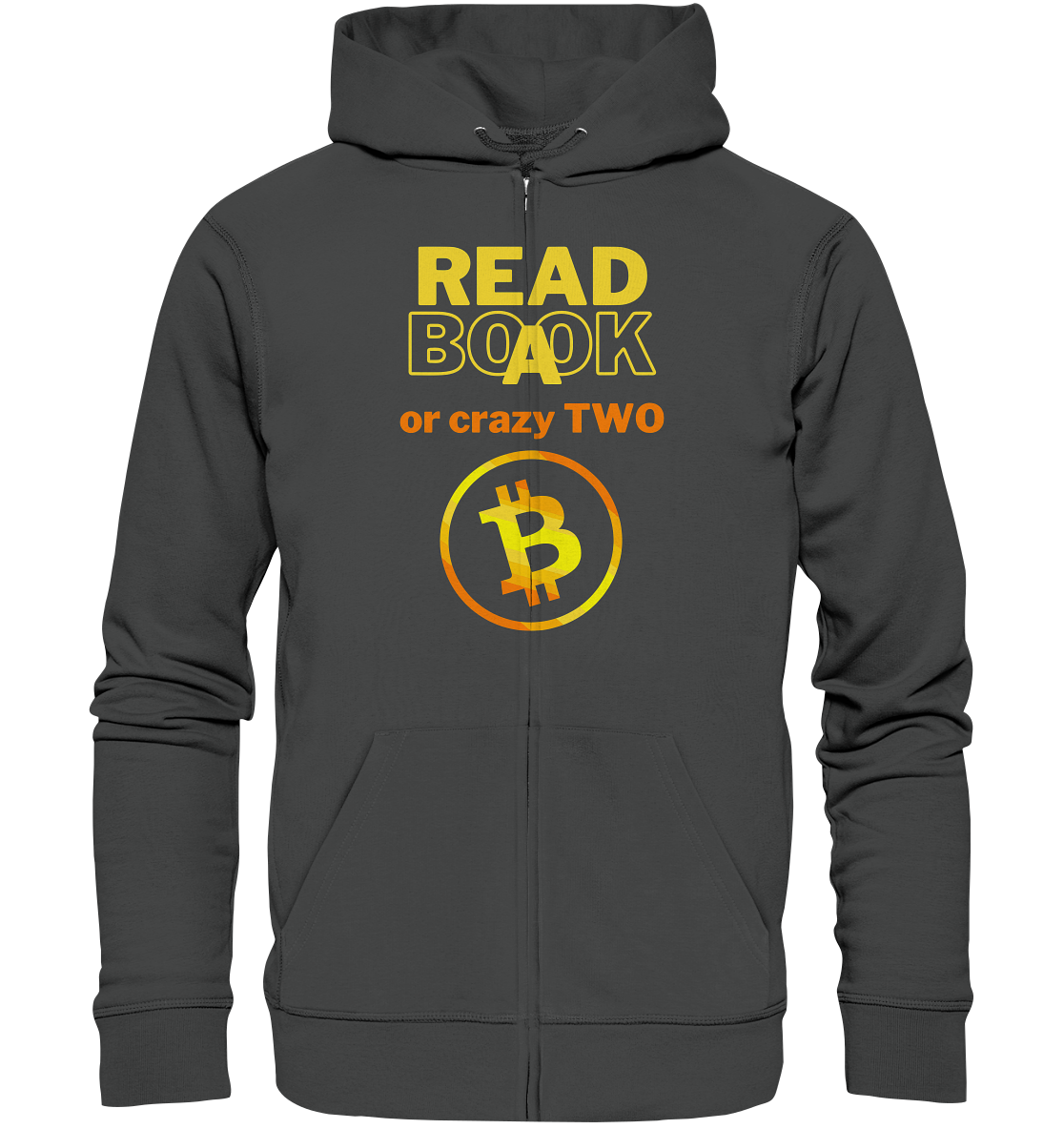 READ A BOOK or CRAZY TWO - (Variante crazy in orange) - Organic Zipper