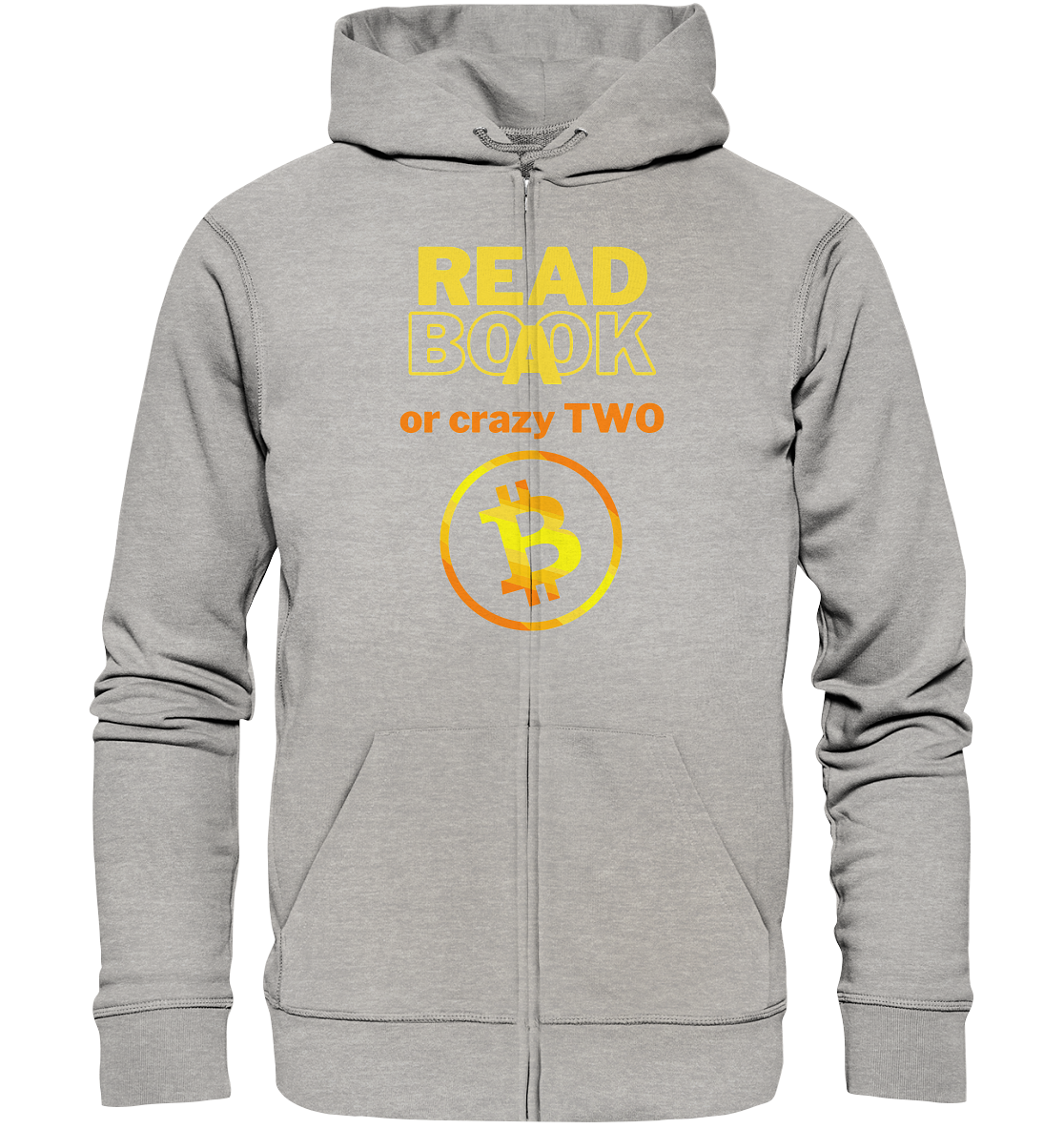 READ A BOOK or CRAZY TWO - (Variante crazy in orange) - Organic Zipper