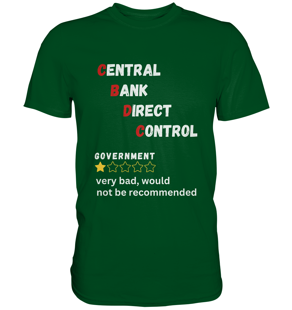 CENTRAL BANK DIRECT CONTROL - Government... not be recommended (Ladies Collection 21% Rabatt bis zum Halving 2024)  - Premium Shirt