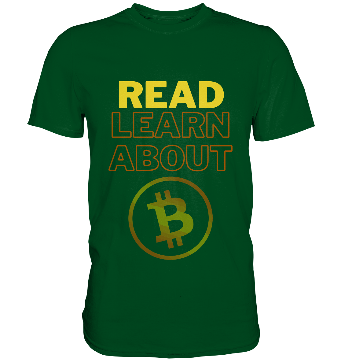 READ - LEARN ABOUT - BTC-Symbol - Premium Shirt