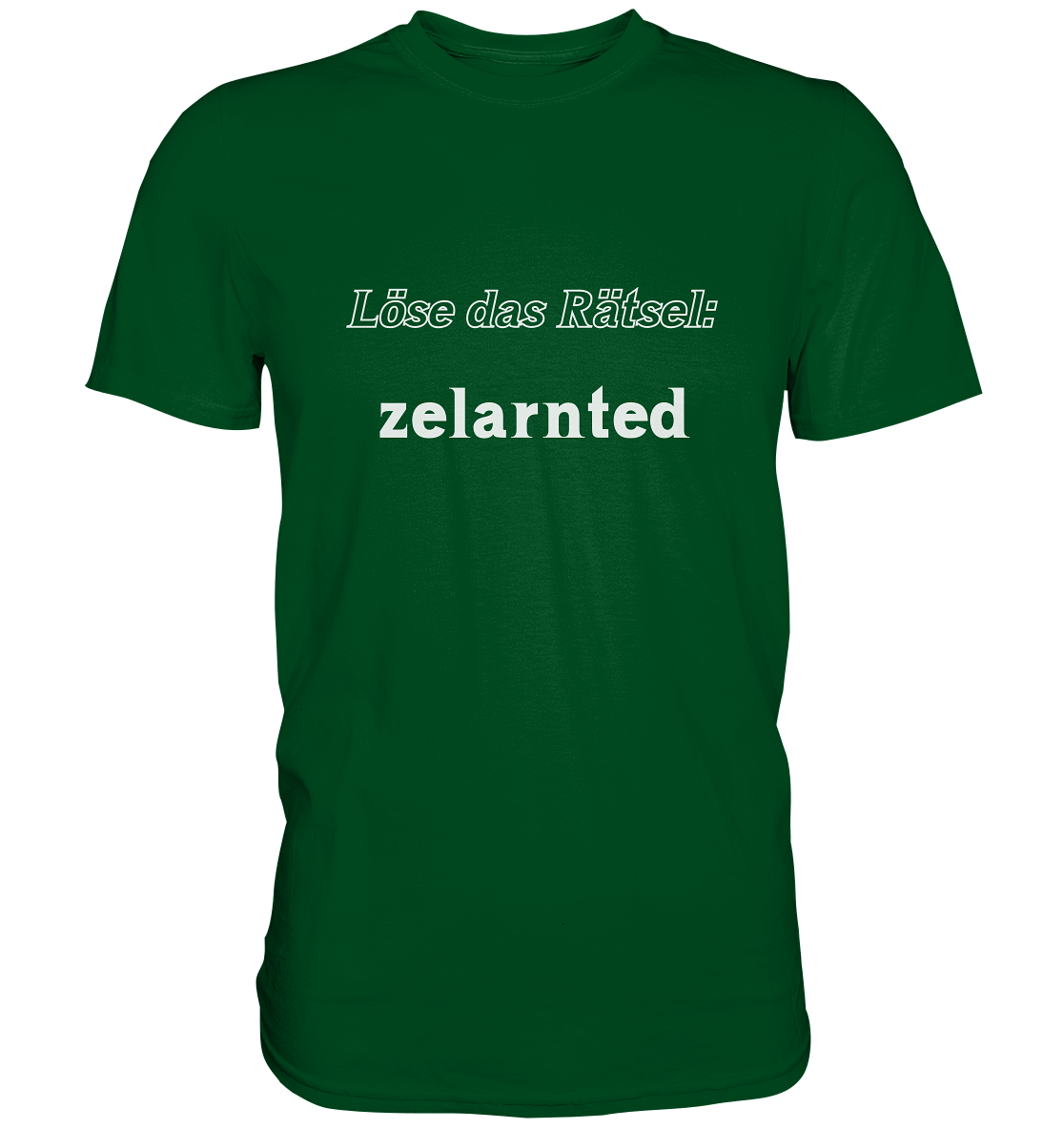 Löse das Rätsel - zelarnted - Premium Shirt