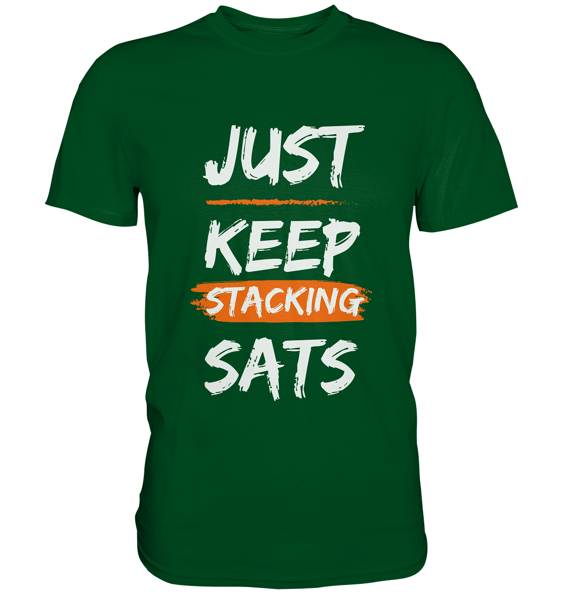 JUST KEEP STACKING SATS - LADIES COLLECTION 21% automat. Rabatt bis zum Halving 2024   - Premium Shirt