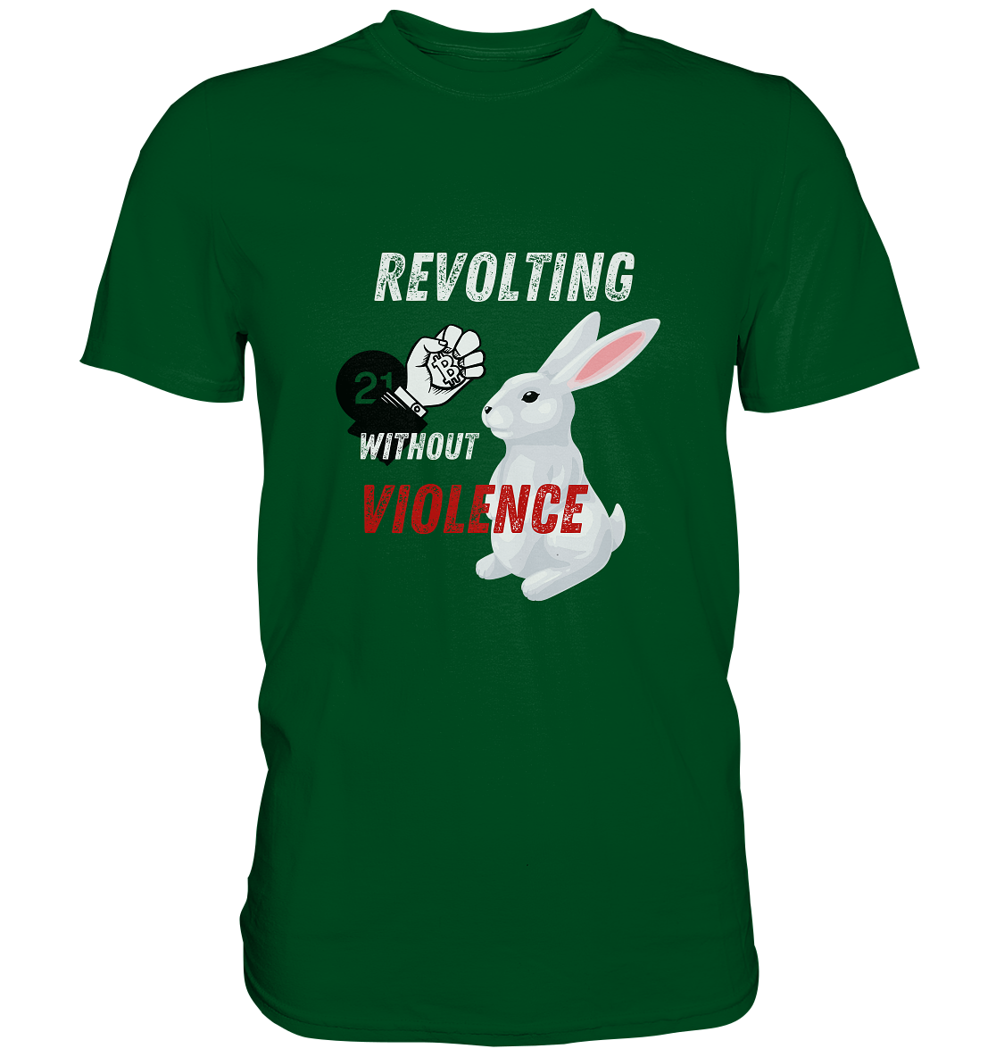 REVOLTING WITHOUT VIOLENCE - LADIES COLLECTION 21% automat. Rabatt bis zum Halving 2024  - Premium Shirt