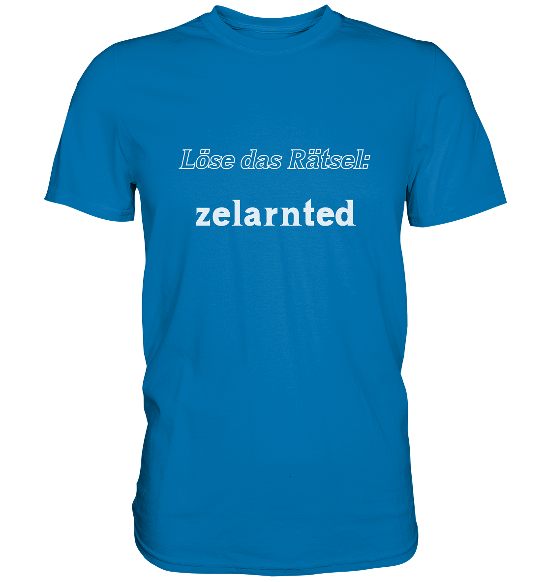 Löse das Rätsel - zelarnted - Premium Shirt