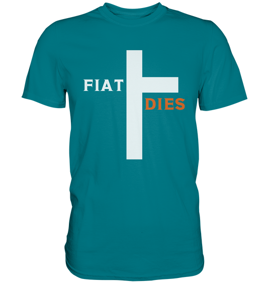 FIAT DIES (weiss / orange) - Ladies Collection - Premium Shirt