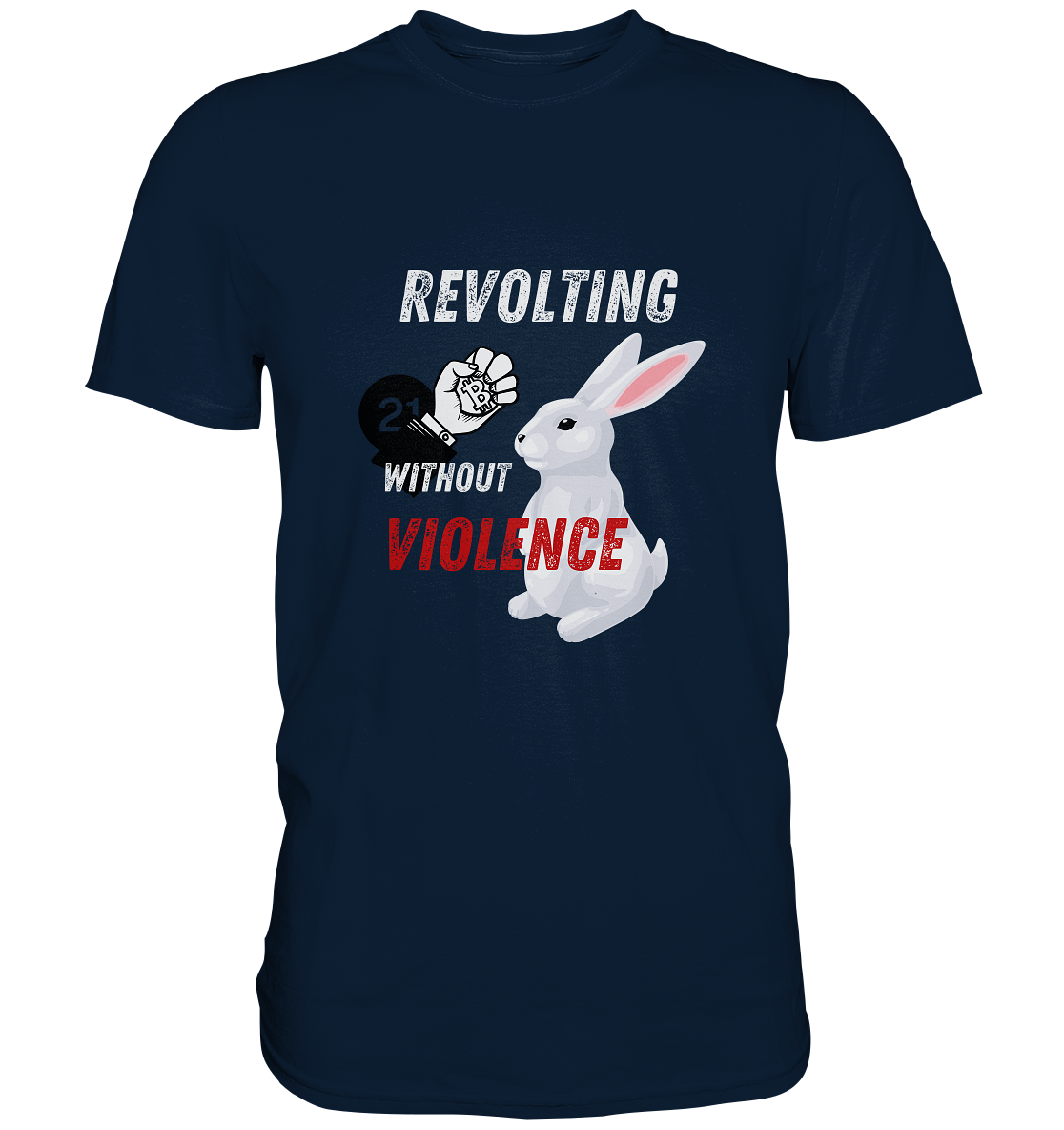 REVOLTING WITHOUT VIOLENCE - LADIES COLLECTION 21% automat. Rabatt bis zum Halving 2024  - Premium Shirt