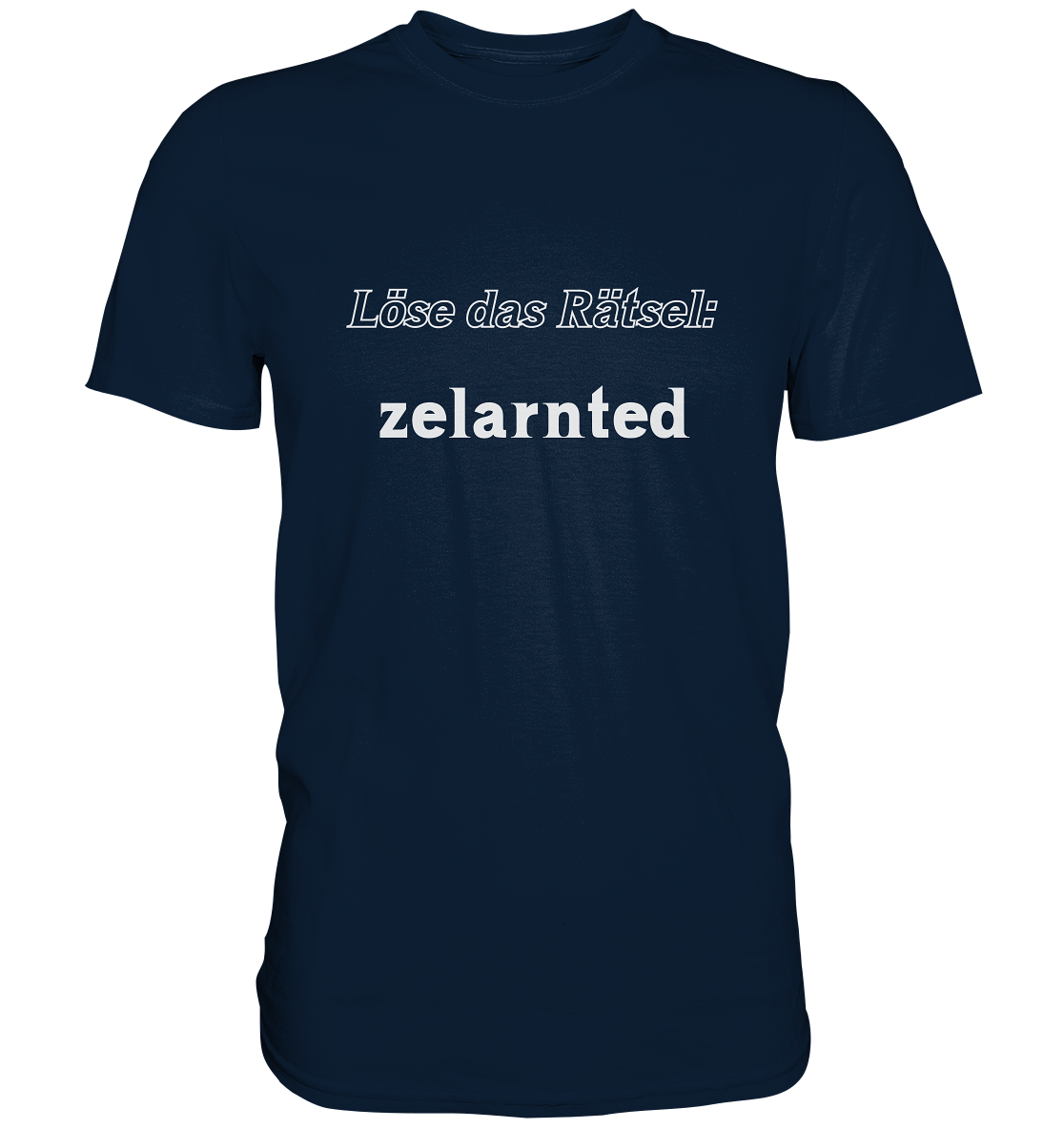 Löse das Rätsel - zelarnted - Premium Shirt