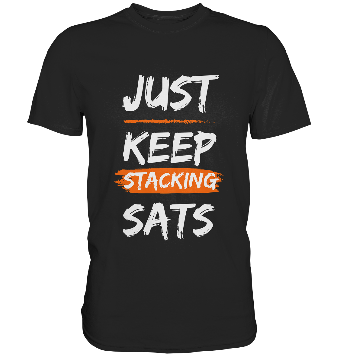 JUST KEEP STACKING SATS - LADIES COLLECTION 21% automat. Rabatt bis zum Halving 2024   - Premium Shirt