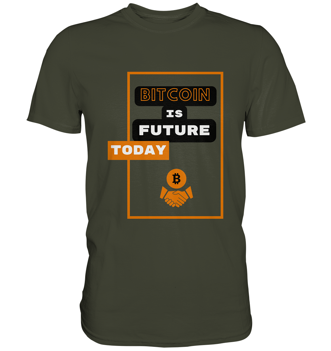 BITCOIN IS FUTURE TODAY - Var. black "B" - Premium Shirt