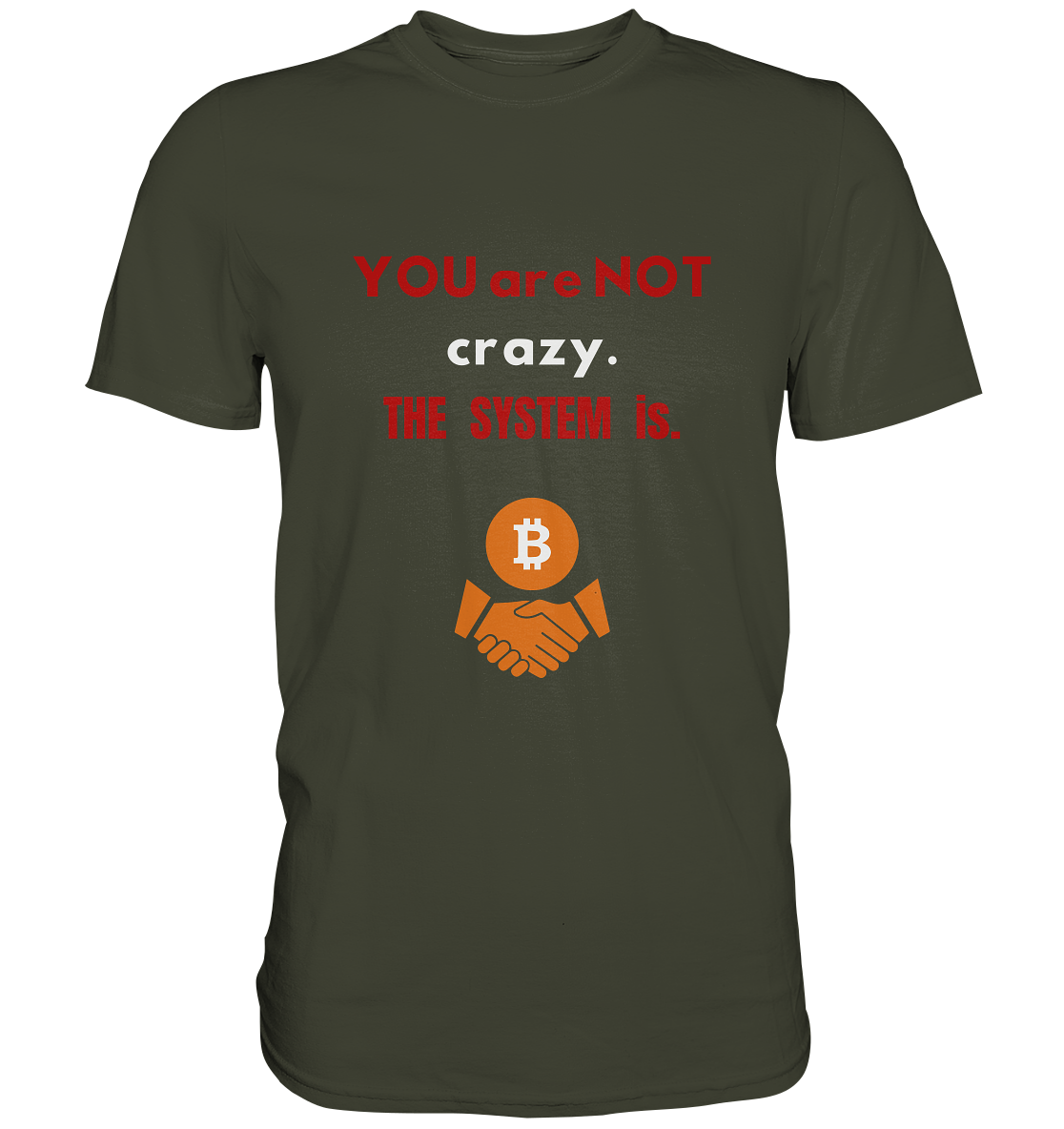 YOU are NOT crazy. THE SYSTEM is. - Premium Shirt