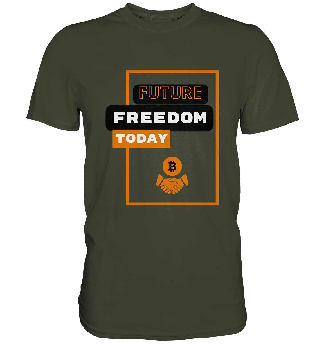 FUTURE FREEDOM TODAY (BTC handshake) - Premium Shirt