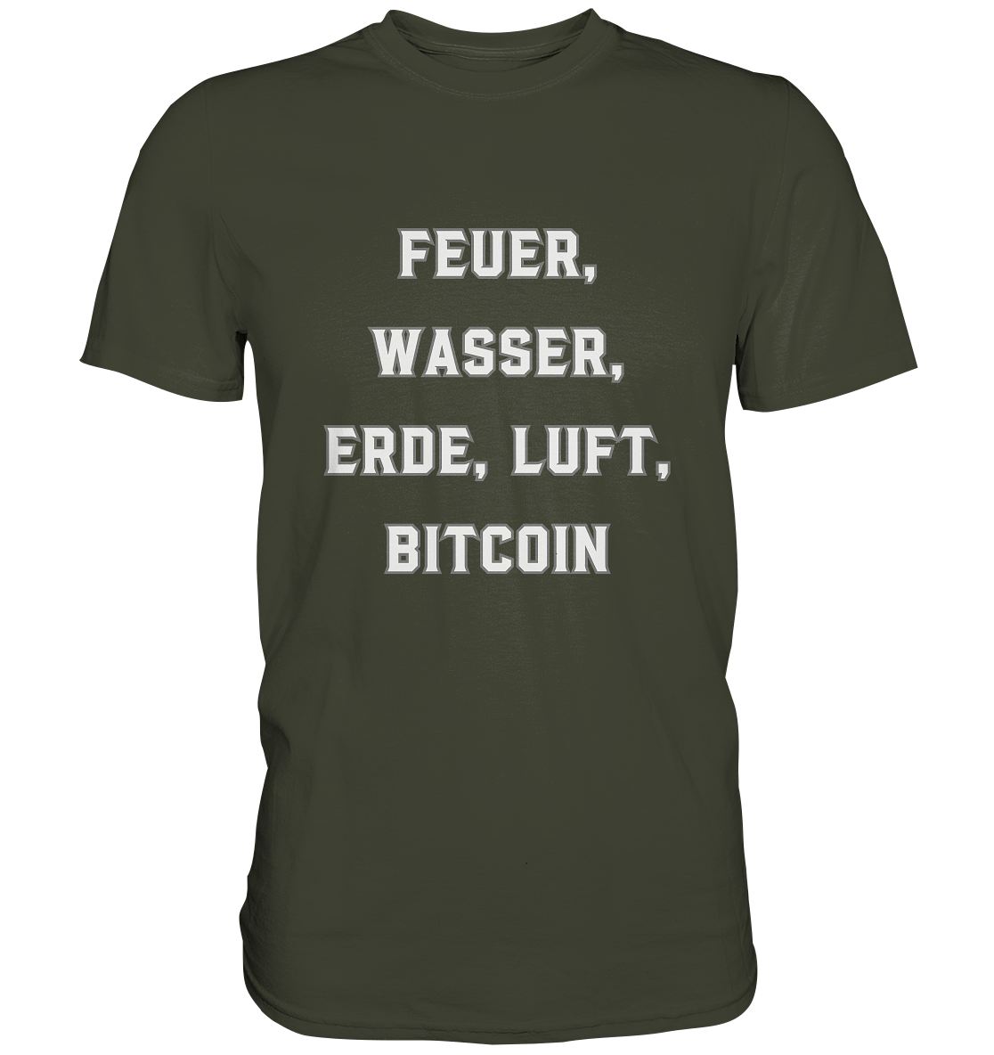 FEUER, WASSER, ERDE, LUFT, BITCOIN- Ladies Collection  - Premium Shirt