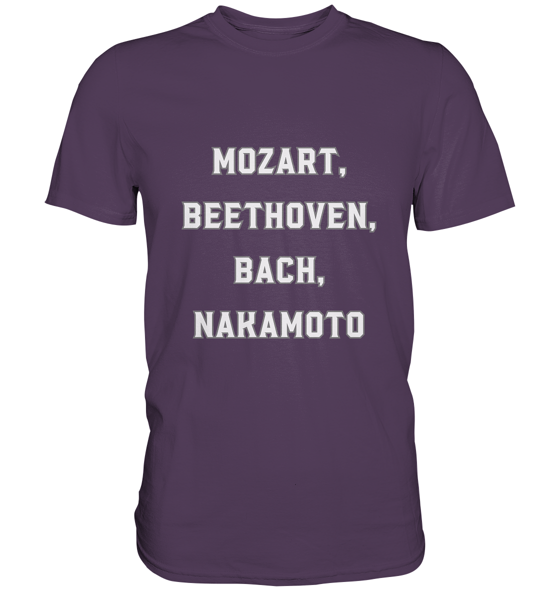 MOZART, BEETHOVEN, BACH, NAKAMOTO  - Premium Shirt