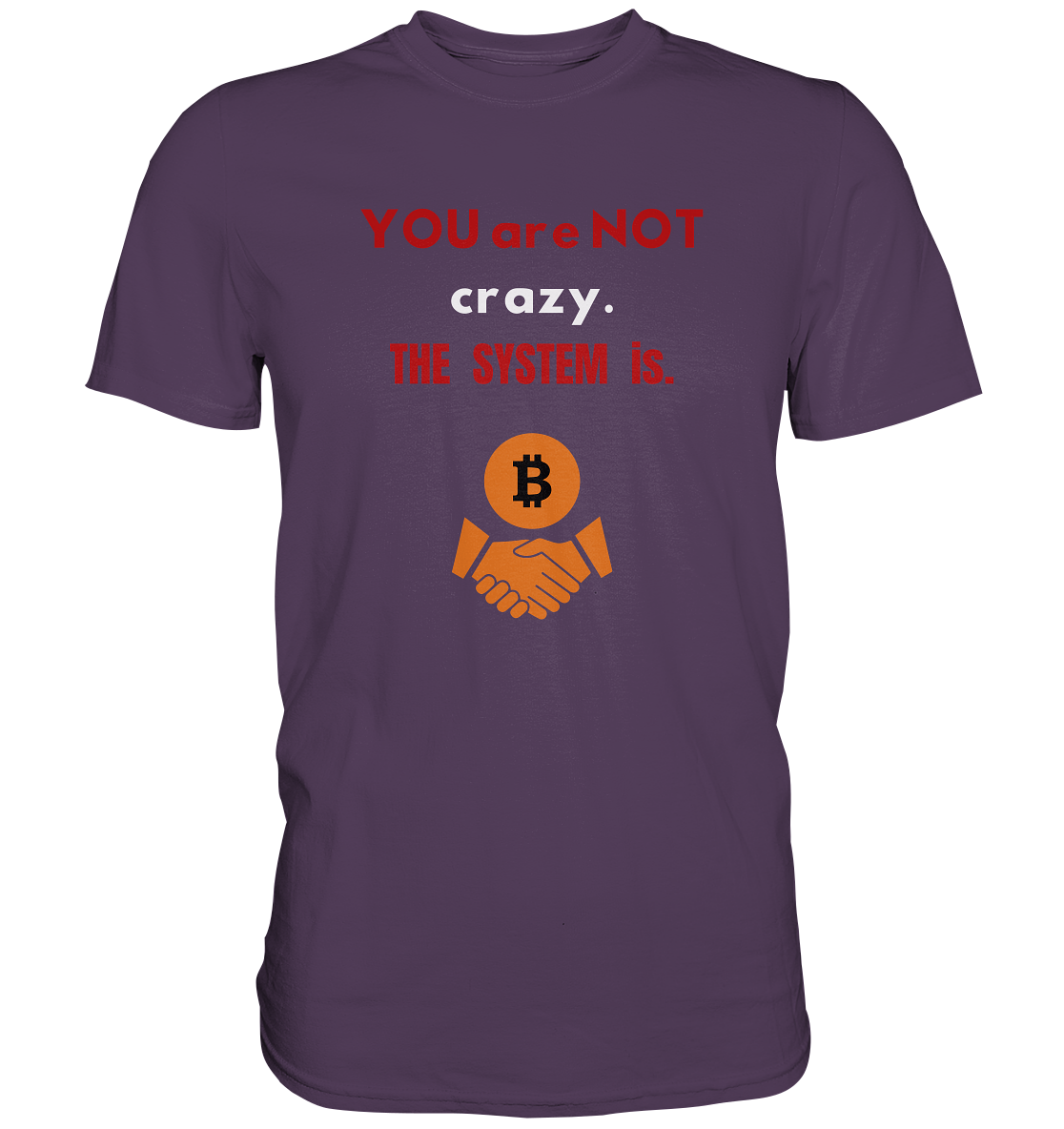 YOU are NOT crazy. THE SYSTEM is. (Ladies Collection 21% Rabatt bis zum Halving 2024) - Premium Shirt